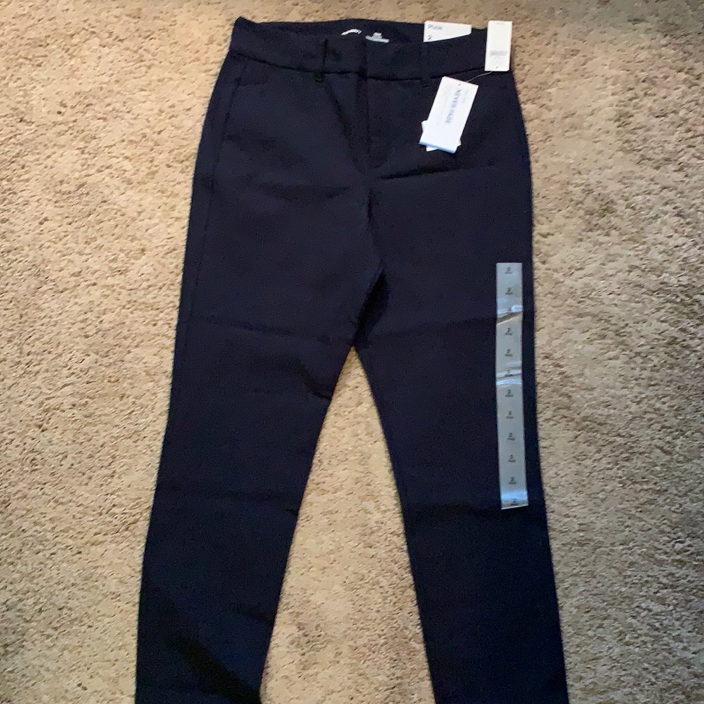 Old Navy Pixie High-Rise Pants Size 2 Navy Blue